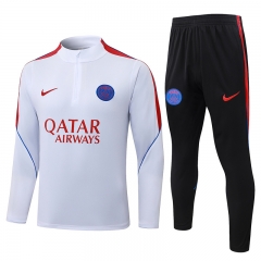26-27 Paris SG White Thailand Soccer Tracksuit-815