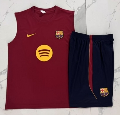 26-27 Barcelona Red Vest Thailand Soccer Tracksuit-815