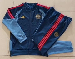 26-27 Bayern München Royal Blue Soccer Jacket Uniform-815