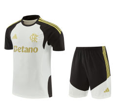 26-27 Flamengo Beige&White Thailand Training Soccer Uniform-4627