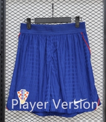 (S-3XL) Player Version 26-27 Croatia Away Blue Thailand Soccer Shorts-888