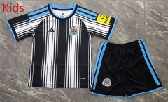 26-27 Newcastle United Home Black&White Stripes Kids/Youth Soccer Uniform-2353