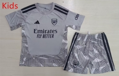 26-27 Arsenal Goalkeeper Grey Kids/Youth Soccer Uniform-2353