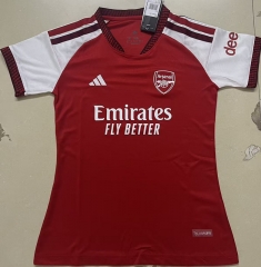 26-27 Arsenal Home Red Women Soccer Jersey AAA-708