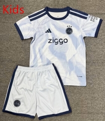 26-27 Ajax Second Away Light Blue Kid/Youth Soccer Uniform-2483