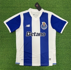 (S-4XL) 26-27 Porto Home White&Blue Thailand Soccer Jersey AAA-403