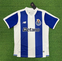 (S-4XL) 26-27 Porto Home White&Blue Thailand Soccer Jersey AAA-403