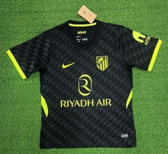 (S-4XL) 26-27 Atletico Madrid Away Black Thailand Soccer Jersey AAA-403