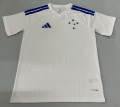 (S-4XL) 26-27 Cruzeiro EC Away White Thailand Soccer Jersey AAA-5668