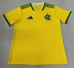 (S-4XL) 26-27 Special Version Flamengo Yellow Thailand Soccer Jersey AAA-5668