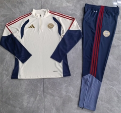 26-27 Bayern München Light Yellow Thailand Soccer Tracksuit-411