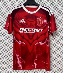 (S-4XL) 26-27 Universidad de Chile 2nd Away Red Thailand Soccer Jersey AAA-2044