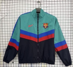 Reteo Version 95-97 Barcelona Light Green&Navy Blue Trench Coat-8268