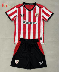 26-27 Athletic Bilbao Home Red&White Kids/Youth Soccer Uniform-AY