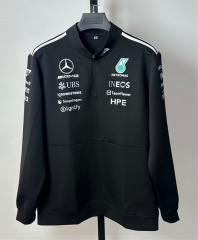 (S-3XL) 2026 Mercedes Black Formula One Racing Tracksuit
