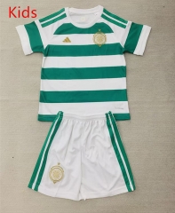 26-27 Celtic Home White Green Kids/Youth Soccer Unifrom-AY