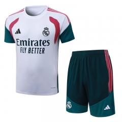 26-27 Real Madrid White Short-Sleeve Thailand Soccer Tracksuit-815
