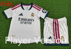 Player Version 26-27 Real Madrid Home White Kids/Youth Soccer Uniform-9926
