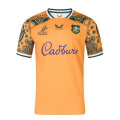 (S-7XL) 2026 Australia Home Yellow Thailand Rugby Shirt