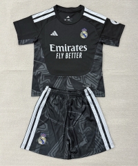 26-27 Real Madrid Goalkeeper Black Soccer Uniform-AY