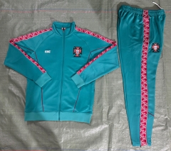 26-27 Portugal Laker Blue Thailand Soccer Jacket Uniform-4627
