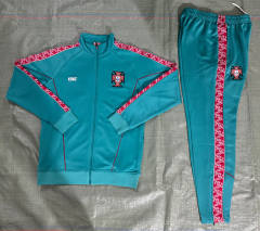 26-27 Portugal Laker Blue Thailand Soccer Jacket Uniform-4627