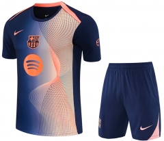 26-27 Barcelona Orange&Royal Blue Thailand Soccer Training Uniform-418