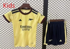 26-27 Arsenal 2nd Away Yellow Kids/Youth Soccer Uniform-507