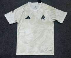 (S-3XL) 26-27 Real Madrid Light Yellow Training Soccer Jersey AAA-2483