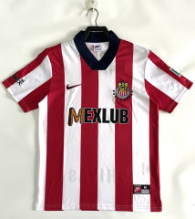 Retro Version 96-97 Deportivo Guadalajara Home Red&White Thailand Soccer Jersey AAA-811