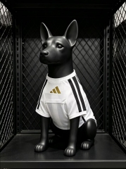 26-27 Juventus Black&White Pet Soccer Jersey AAA-3596