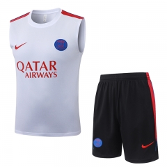 26-27 Paris SG White Thailand Vest Soccer Tracksuit-815