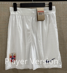 (S-3XL) Player Version 26-27 Norway Home White Thailand Soccer Shorts-5929