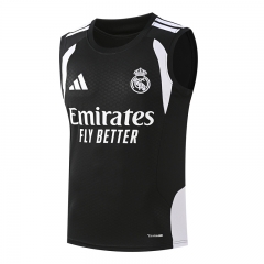 26-27 Real Madrid Black Thailand Soccer Training Vest-418