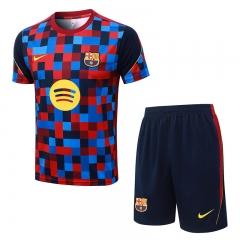 26-27 Barcelona Red&Blue Inkjet Short-Sleeve Thailand Soccer Tracksuit -815