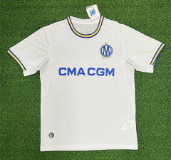 (S-4XL) 26-27 Olympique de Marseille Home White Thailand Soccer Jersey AAA-403