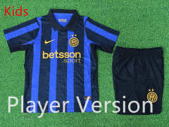 Player Version 26-27 Inter Milan Home Blue&Black Kids/Youth Soccer Uniform-9926