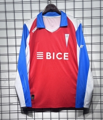 26-27 CD Universidad Católica Away Red&Blue LS Thailand Soccer Jersey AAA-GB