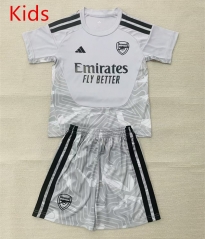 26-27 Arsenal Goalkeeper Grey Kids/Youth Soccer Uniform-AY