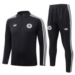 26-27 Germany Dark Grey Thailand Soccer Tracksuit-815