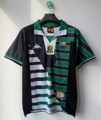 Retro Version 1998 South Africa Away Black&Green Thailand Soccer Jersey AAA-9171
