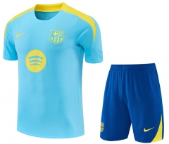 25-26 Barcelona Sky Blue Thailand Soccer Training Uniform-418