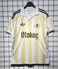 (S-4XL) 26-27 Fenerbahçe Away Yellow&White Thailand Soccer Jersey AAA-GB