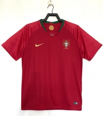 Retro Version 2018 Portugal Home Red Thailand Soccer Jersey AAA-811