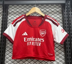 26-27 Arsenal Home Red Women Navel Revealing Style Soccer Jersey-CS