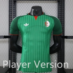 With star Player Version 26-27 Algeria Away Green Thailand Soccer Jersey AAA-888