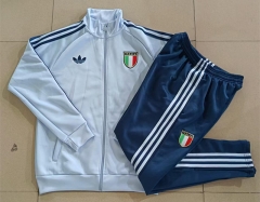 26-27 Italy Light Blue Thailand Soccer Jacket Uniform-815