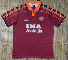 Retro Version 98-99 Roma Home Red Thailand Soccer Jersey AAA-SL