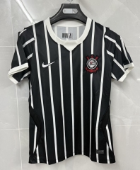 26-27 Corinthians Away Black Thailand Women Soccer Jersey AAA-8841