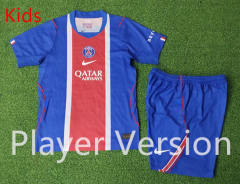 Player Version 26-27 Paris SG Home Blue Kids/Youth Soccer Uniform-9926
